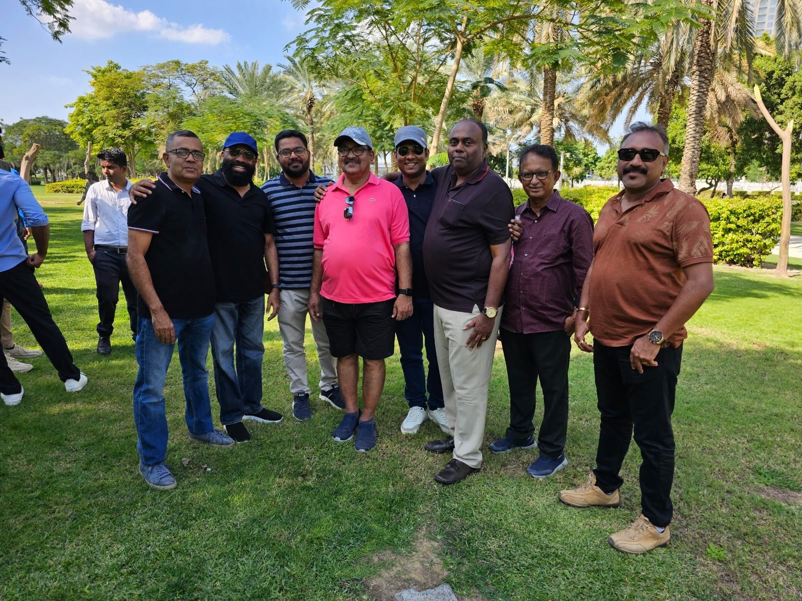 MERC Dubai members together at a park outing